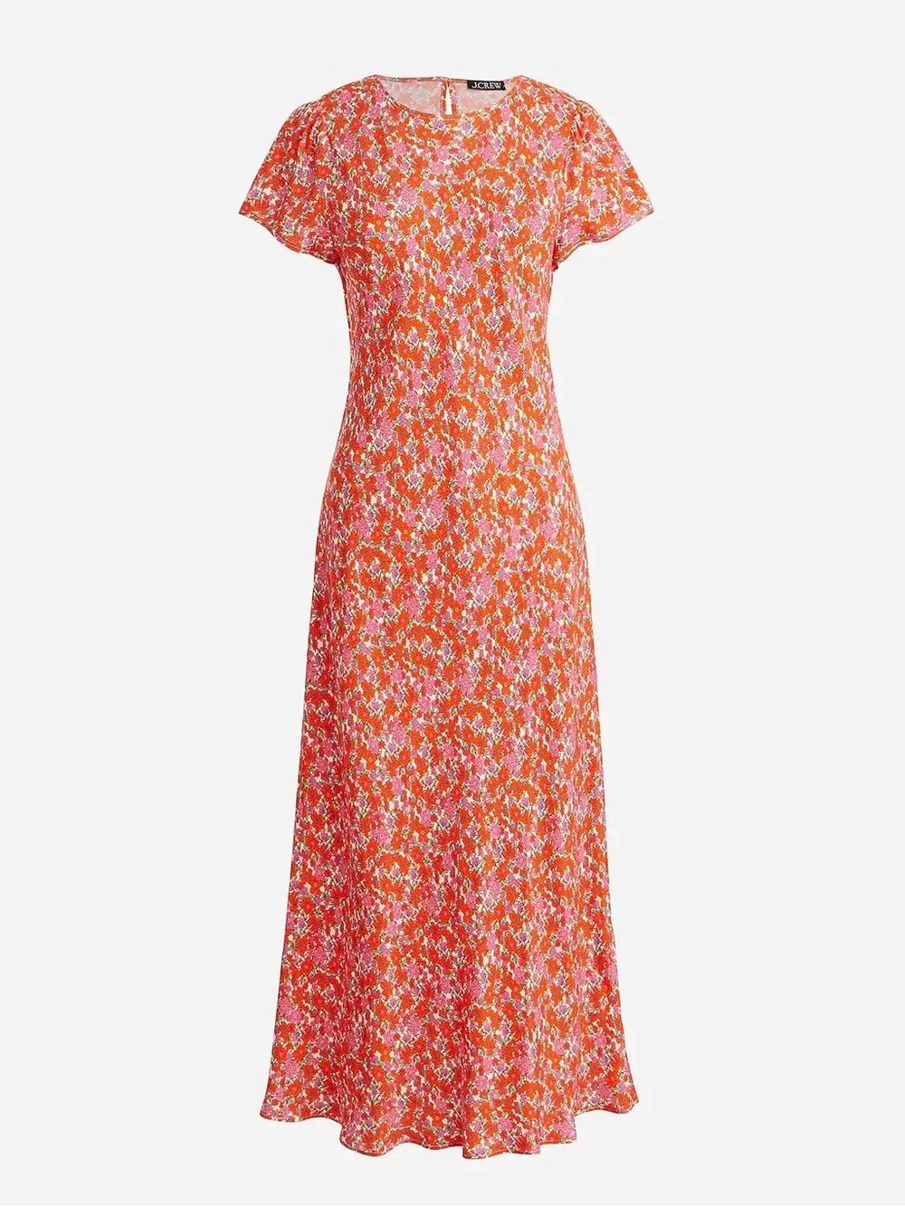 J Crew Short-sleeve Gwyneth Slip Dress in Brilliant Blooms NWT